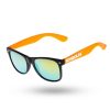 Okulary New Bad Line | Okulary Classic Half Black/Orange Mat Yellow Mirror 00-638