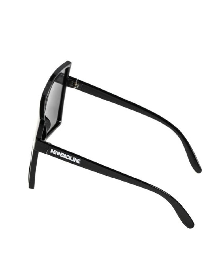 Okulary New Bad Line | Okulary Lush Polarized Black Flash Silver Mirror 00-623