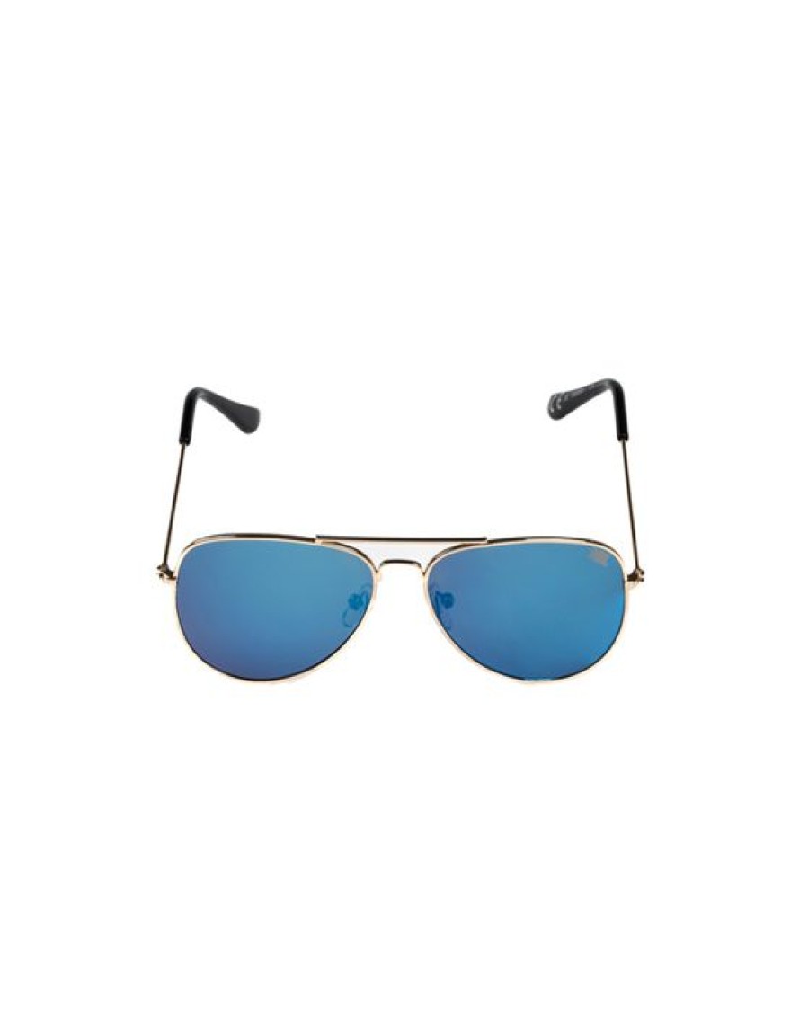 Okulary New Bad Line | Okulary Dzieciece Slide Gold Flash Blue 00-553