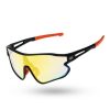 Okulary New Bad Line | Okulary Spark Orange-Black Rubber Yellow Mirror 00-591