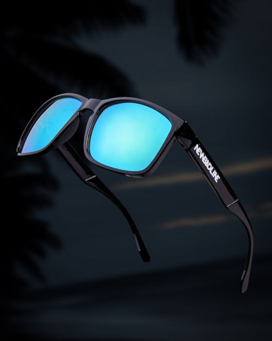 Okulary New Bad Line | Okulary Slash Black Flash Blue Mirror 00-601