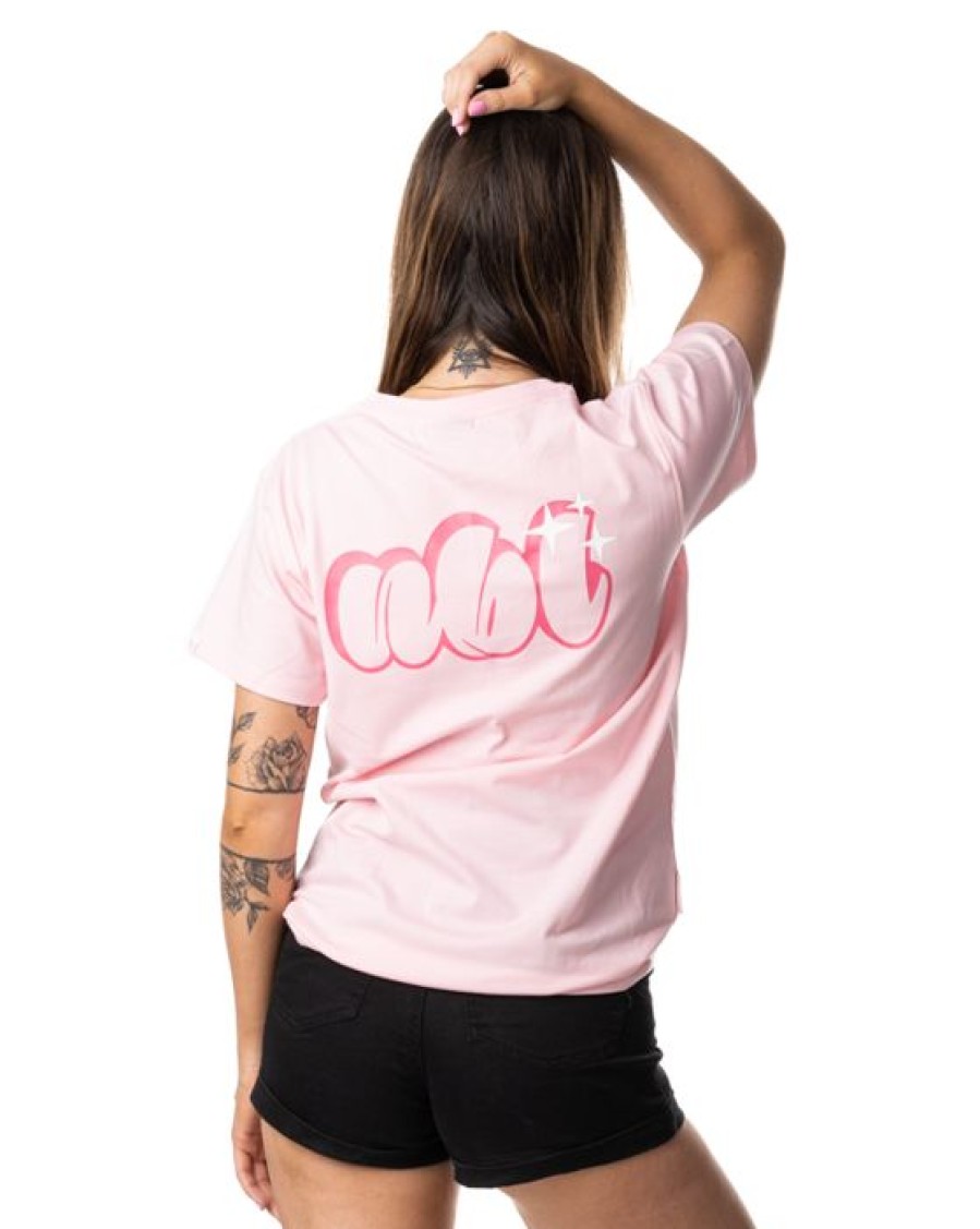 Ona New Bad Line T-Shirt | T-Shirt Damski Sweet Pink