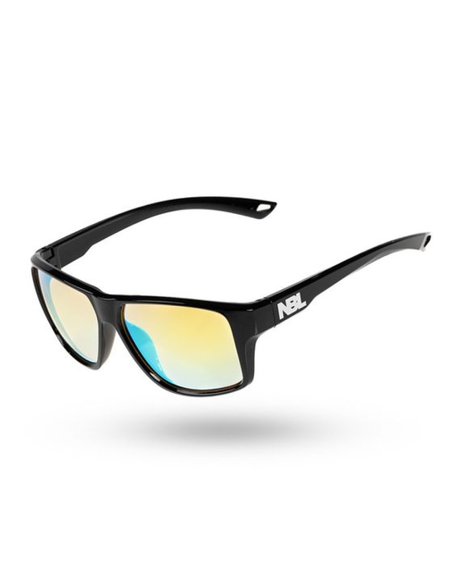 Okulary New Bad Line | Okulary Sleek Black Flash Yellow Mirror 00-600