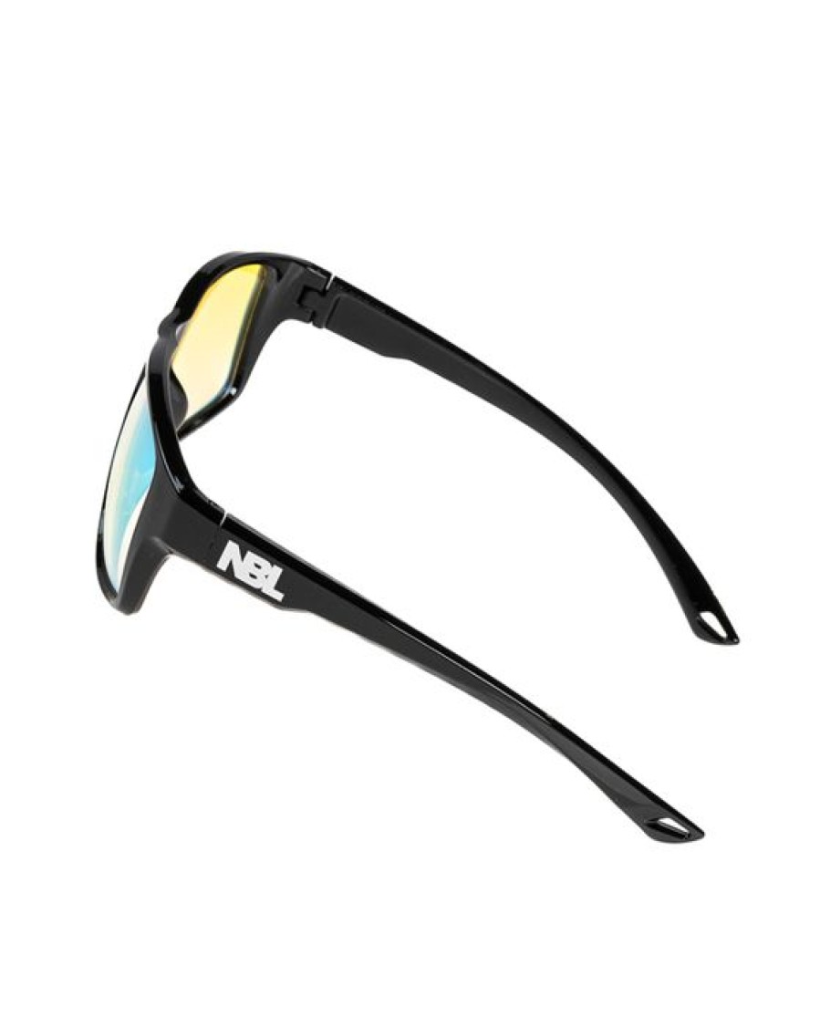 Okulary New Bad Line | Okulary Sleek Black Flash Yellow Mirror 00-600