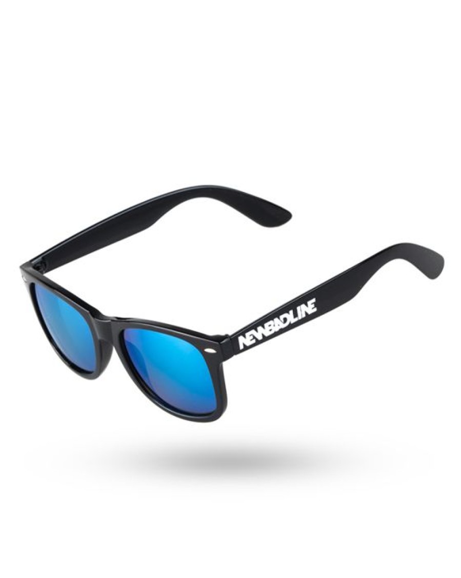 Okulary New Bad Line | Okulary Classic Black Flash Blue Mirror 00-459