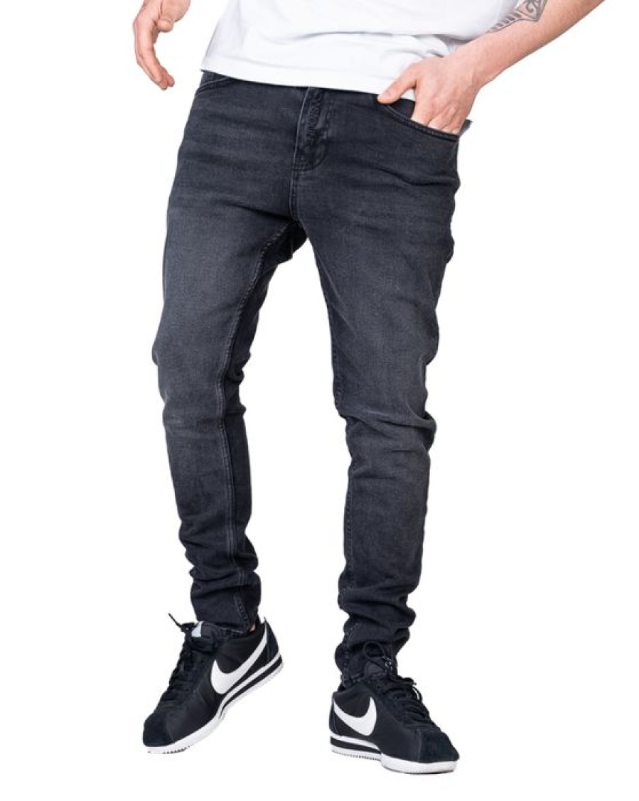 On New Bad Line Jeans | Spodnie Jeans Fly Black