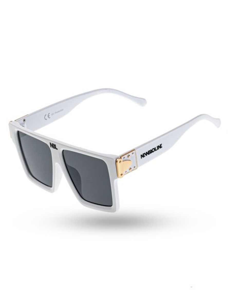 Okulary New Bad Line | Okulary Clip White Flash Black 00-263