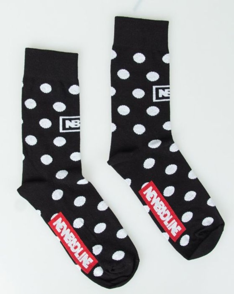 Bielizna New Bad Line | Skarpetki Dlugie Dots Black