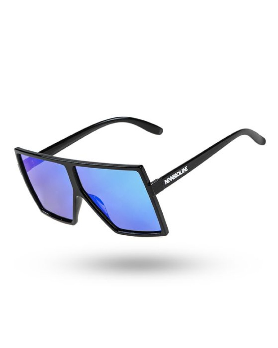 Okulary New Bad Line | Okulary Lush Polarized Black Flash Green Mirror 00-624