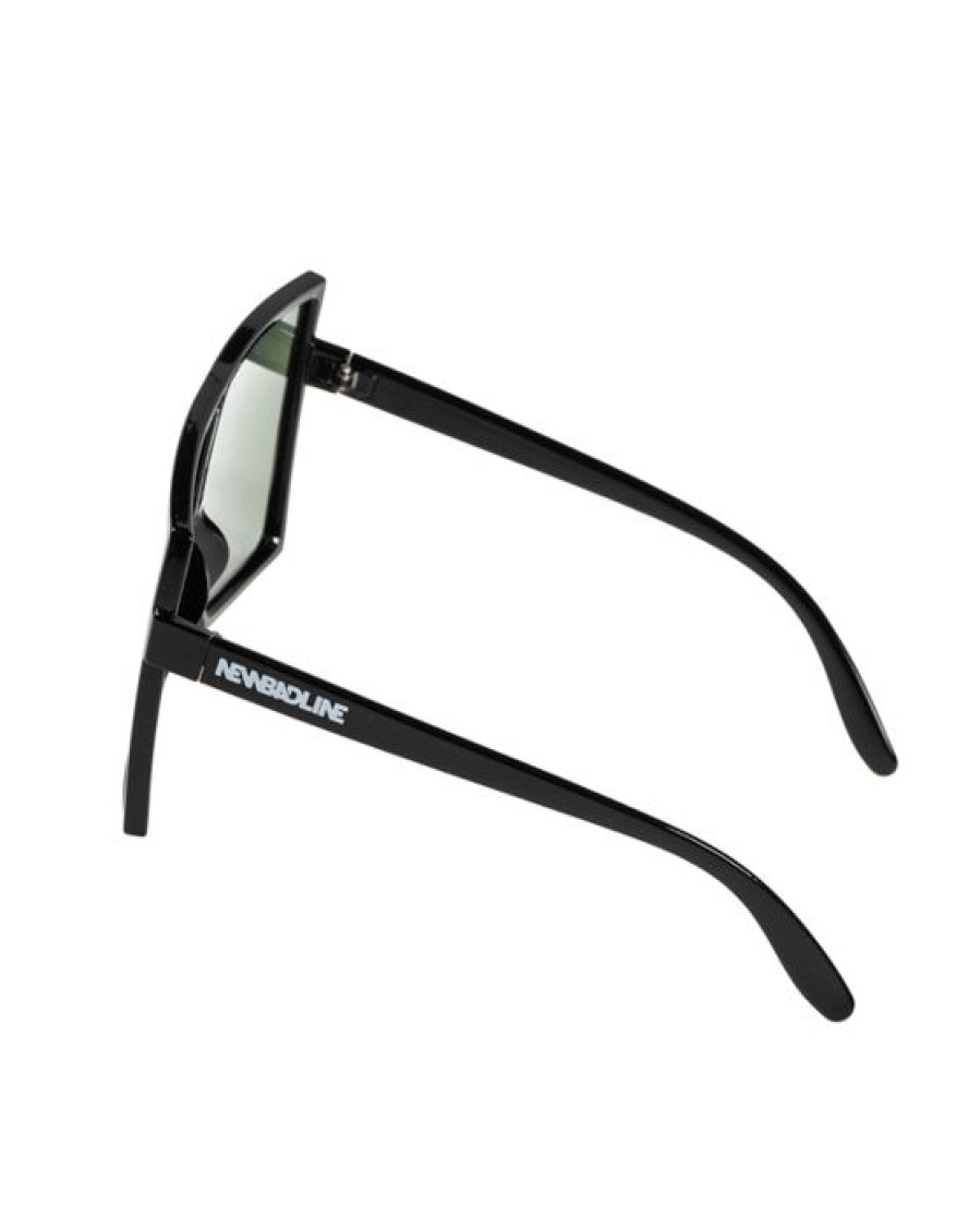 Okulary New Bad Line | Okulary Lush Polarized Black Flash Green Mirror 00-624