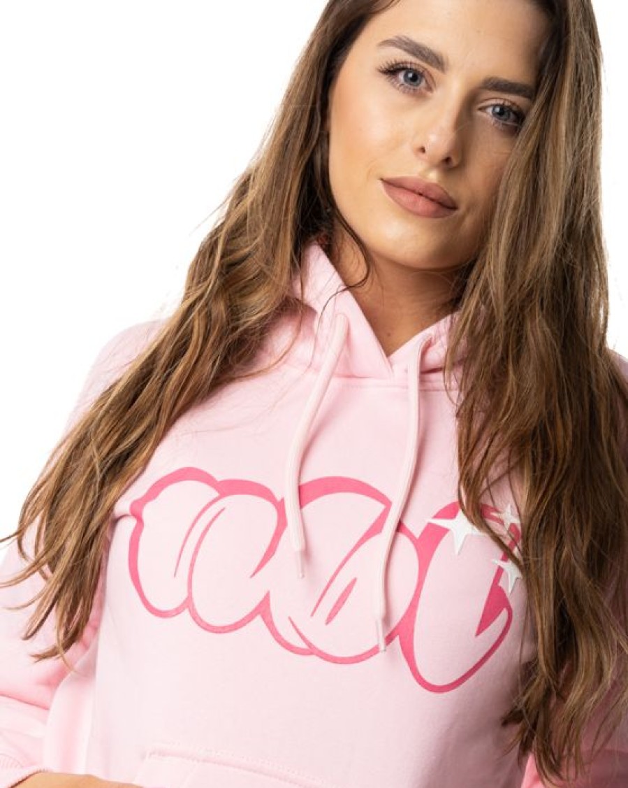 Ona New Bad Line Z Kapturem | Bluza Z Kapturem Damska Sweet Pink