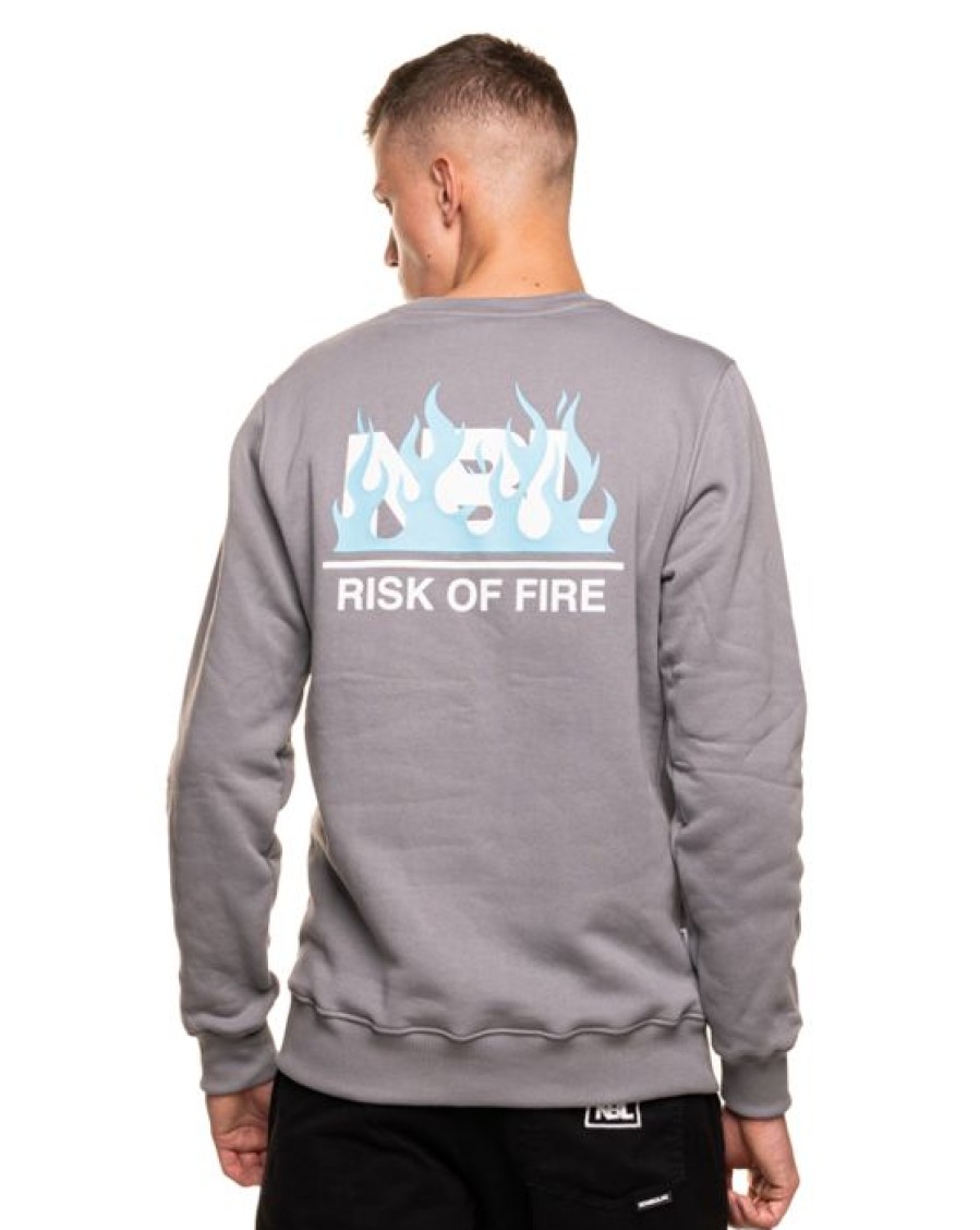 On New Bad Line Bez Kaptura | Bluza Bez Kaptura Risk Grey