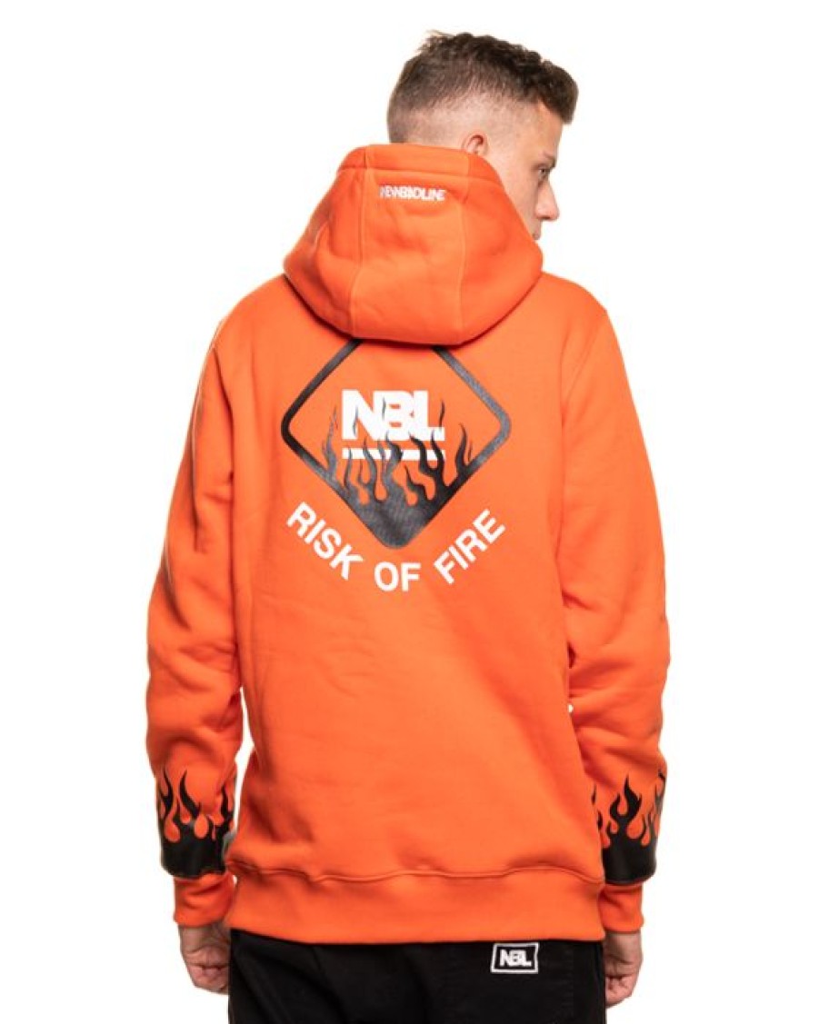 On New Bad Line Z Kapturem | Bluza Z Kapturem Risk Orange