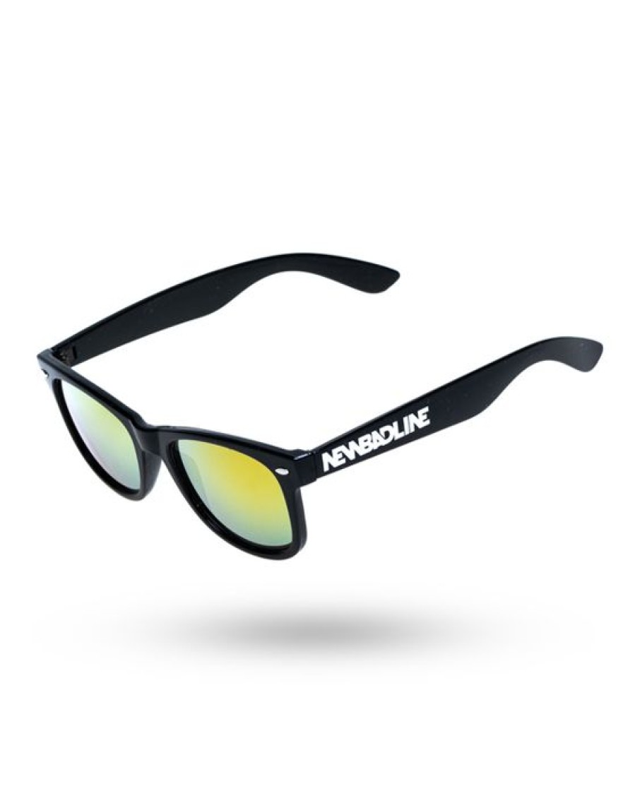 Okulary New Bad Line | Okulary Classic Black Flash Yellow Mirror 00-344