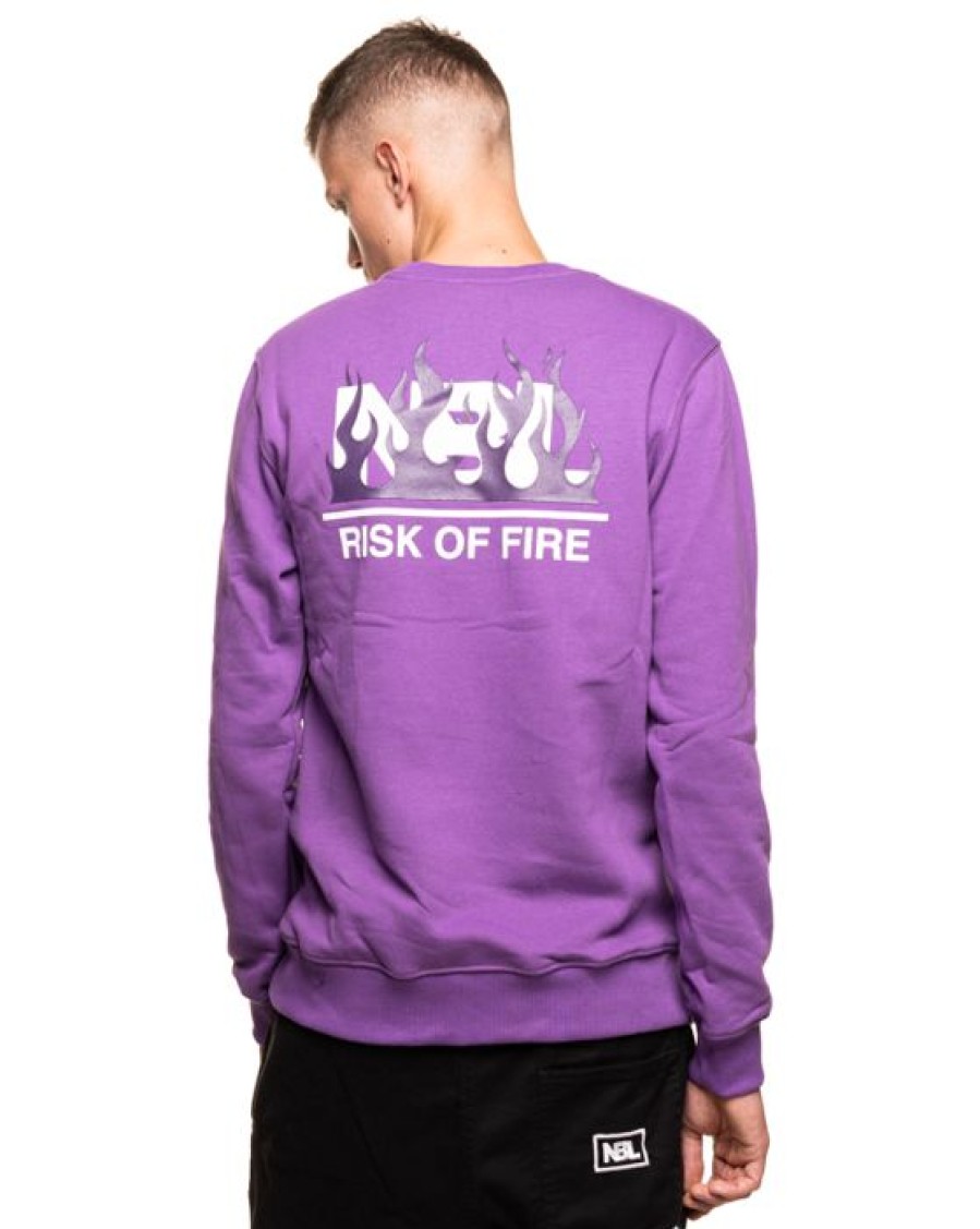 On New Bad Line Bez Kaptura | Bluza Bez Kaptura Risk Violet