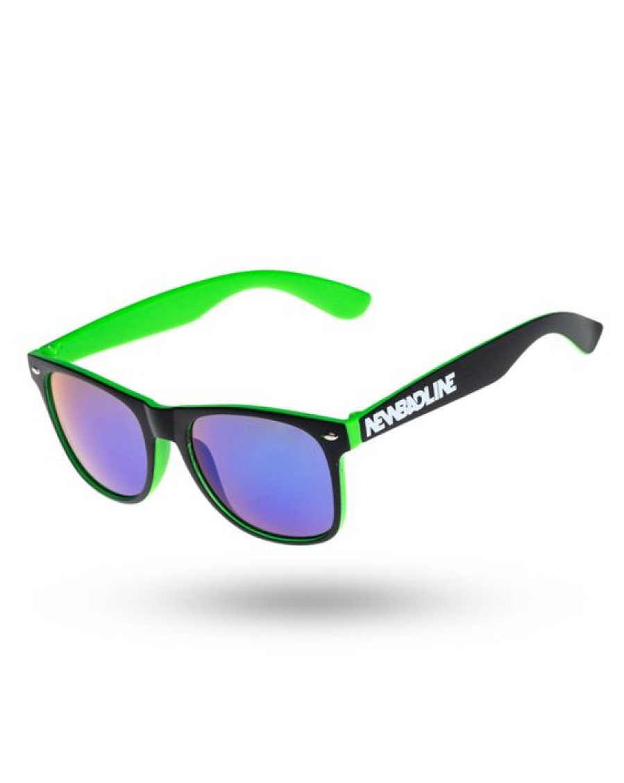 Okulary New Bad Line | Okulary Classic Inside Black/Green Mat Green Mirror 00-634