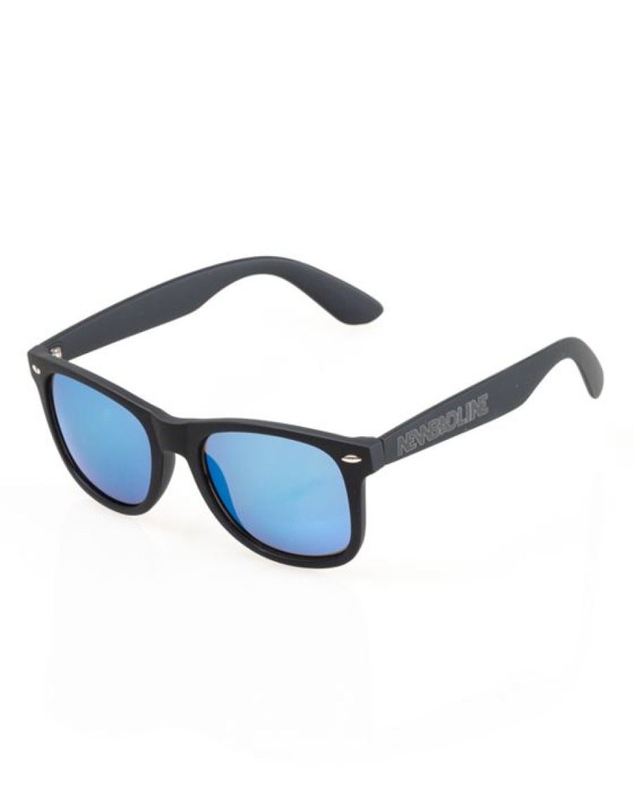 Okulary New Bad Line | Okulary Classic Black Rubber Blue Mirror 20-204