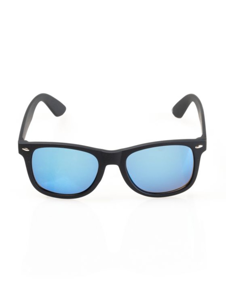 Okulary New Bad Line | Okulary Classic Black Rubber Blue Mirror 20-204