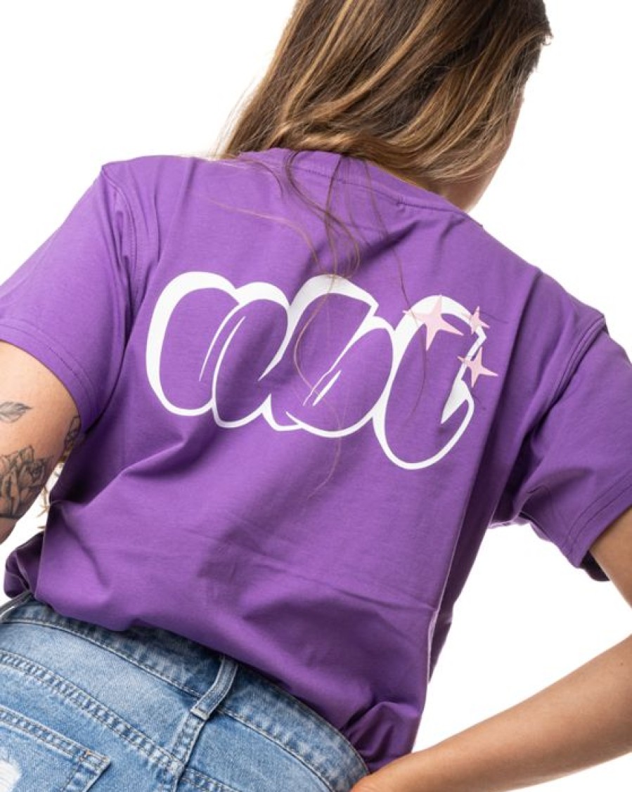 Ona New Bad Line T-Shirt | T-Shirt Damski Sweet Violet