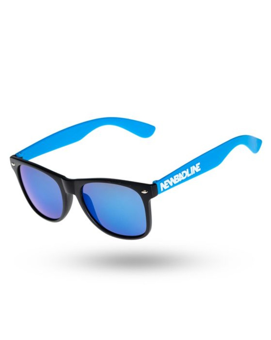 Okulary New Bad Line | Okulary Classic Half Black/Blue Mat Blue Mirror 00-641