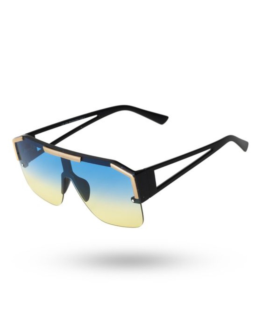 Okulary New Bad Line | Okulary Simpli Black Flash Blue-Yellow 00-454