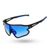 Okulary New Bad Line | Okulary Spark Navy-Black Rubber Blue Mirror 00-594