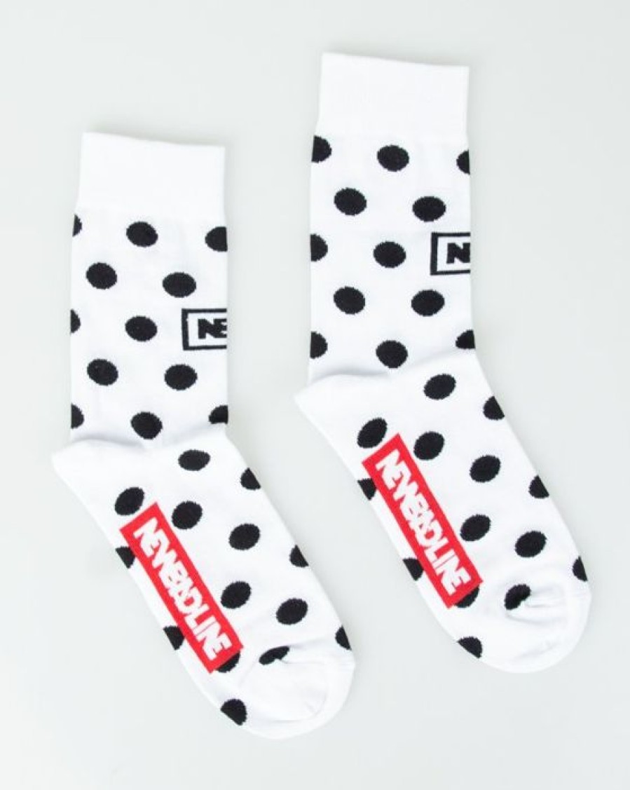 Bielizna New Bad Line | Skarpetki Dlugie Dots White