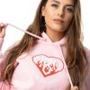 Ona New Bad Line Z Kapturem | Bluza Z Kapturem Damska Risk Pink