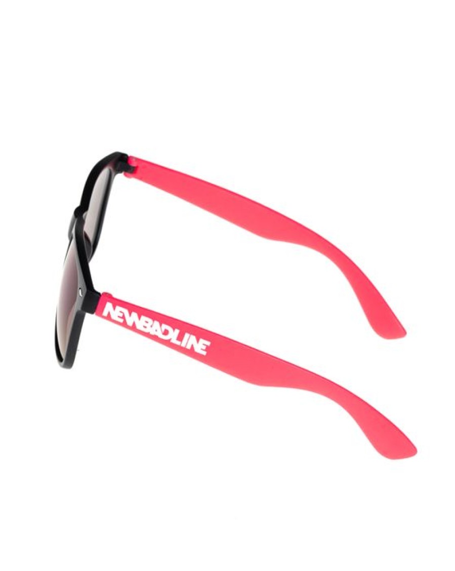 Okulary New Bad Line | Okulary Classic Half Black/Pink Mat Violet Mirror 00-642