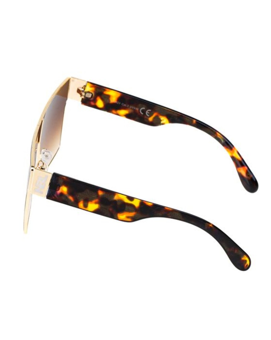 Okulary New Bad Line | Okulary Boss Brown Rint Flash Brown 00-407