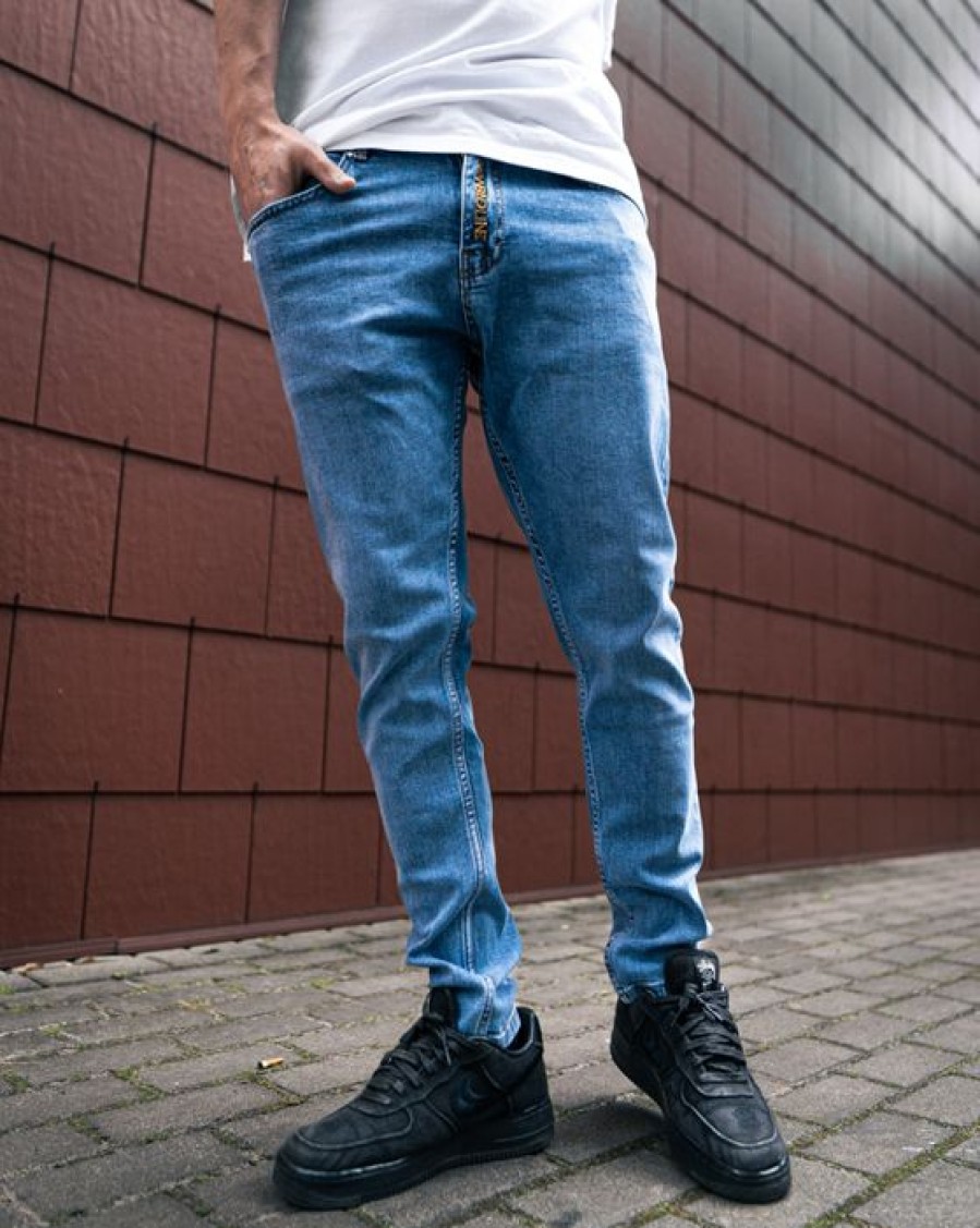 On New Bad Line Jeans | Spodnie Jeans Fly Blue