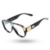 Okulary New Bad Line | Okulary Convex Black-Gold Flash Blue Tonal 00-271