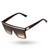 Okulary New Bad Line | Okulary Connector Black-Gold Flash Brown 00-381