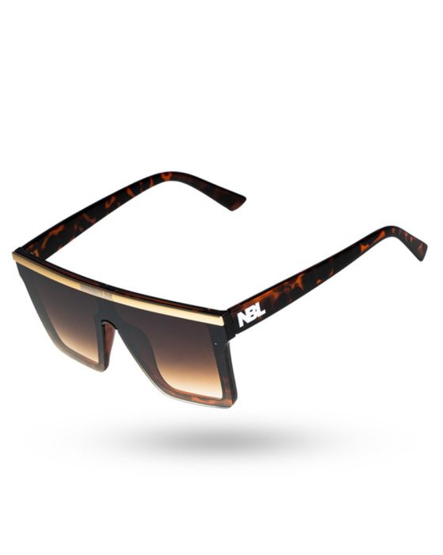 Okulary New Bad Line | Okulary Connector Black-Gold Flash Brown 00-381