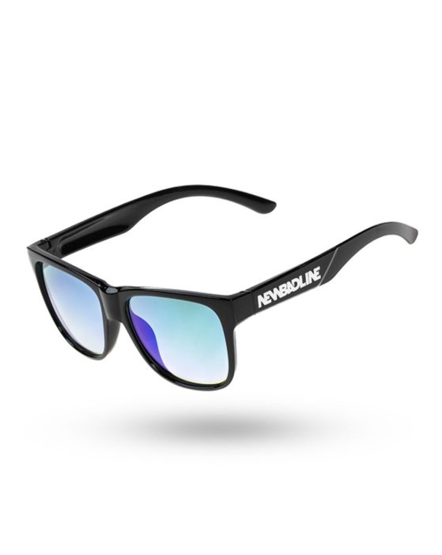 Okulary New Bad Line | Okulary Shade Black Flash Green Mirror 00-606