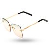 Okulary New Bad Line | Okulary Gloosy Gold Metal Green-Pink 00-303