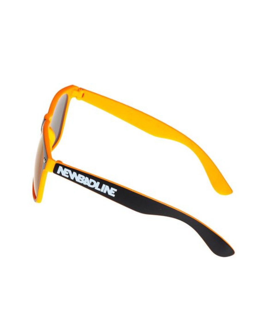 Okulary New Bad Line | Okulary Classic Inside Black/Orange Mat Violet Mirror 00-633