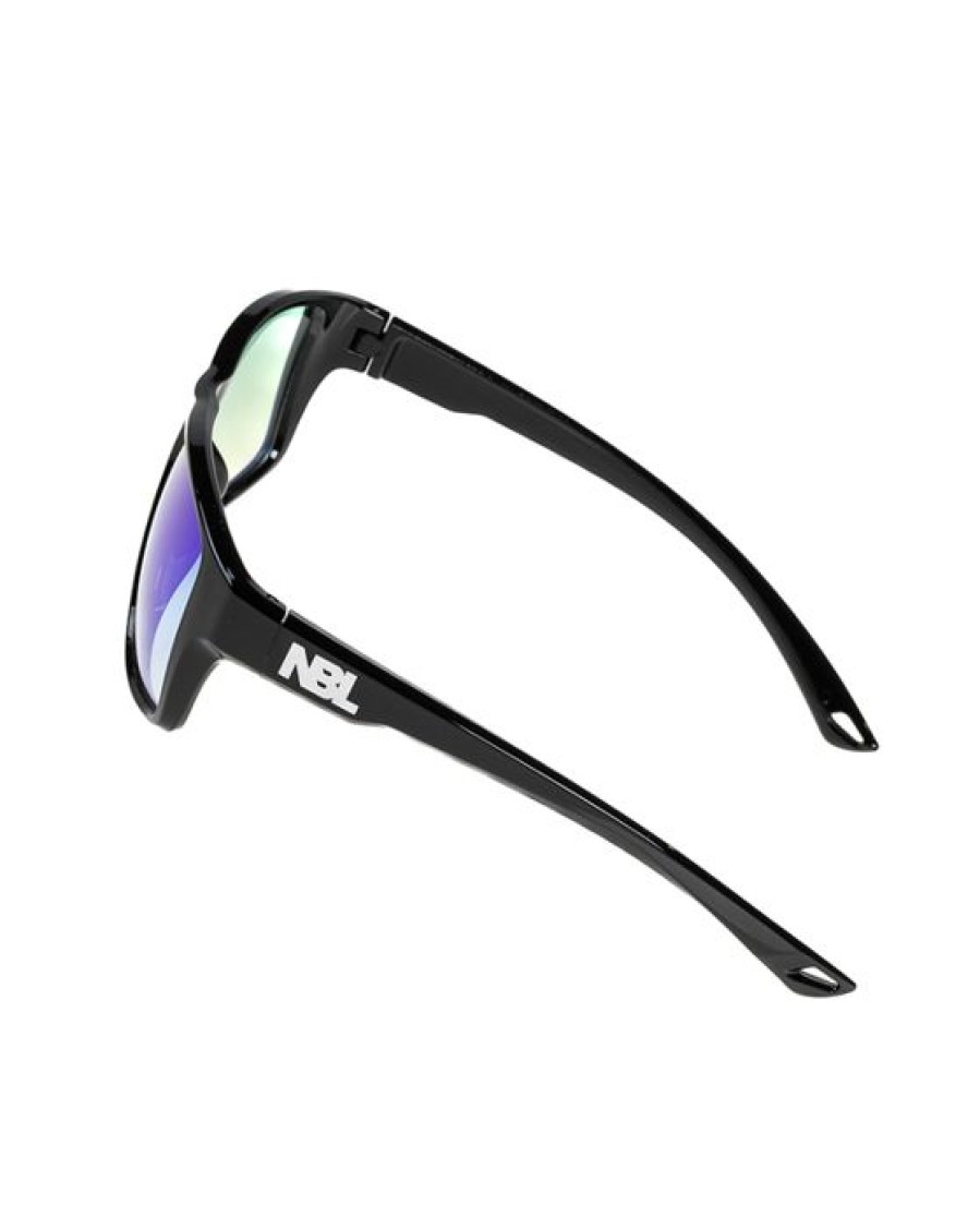 Okulary New Bad Line | Okulary Sleek Black Flash Green Mirror 00-598