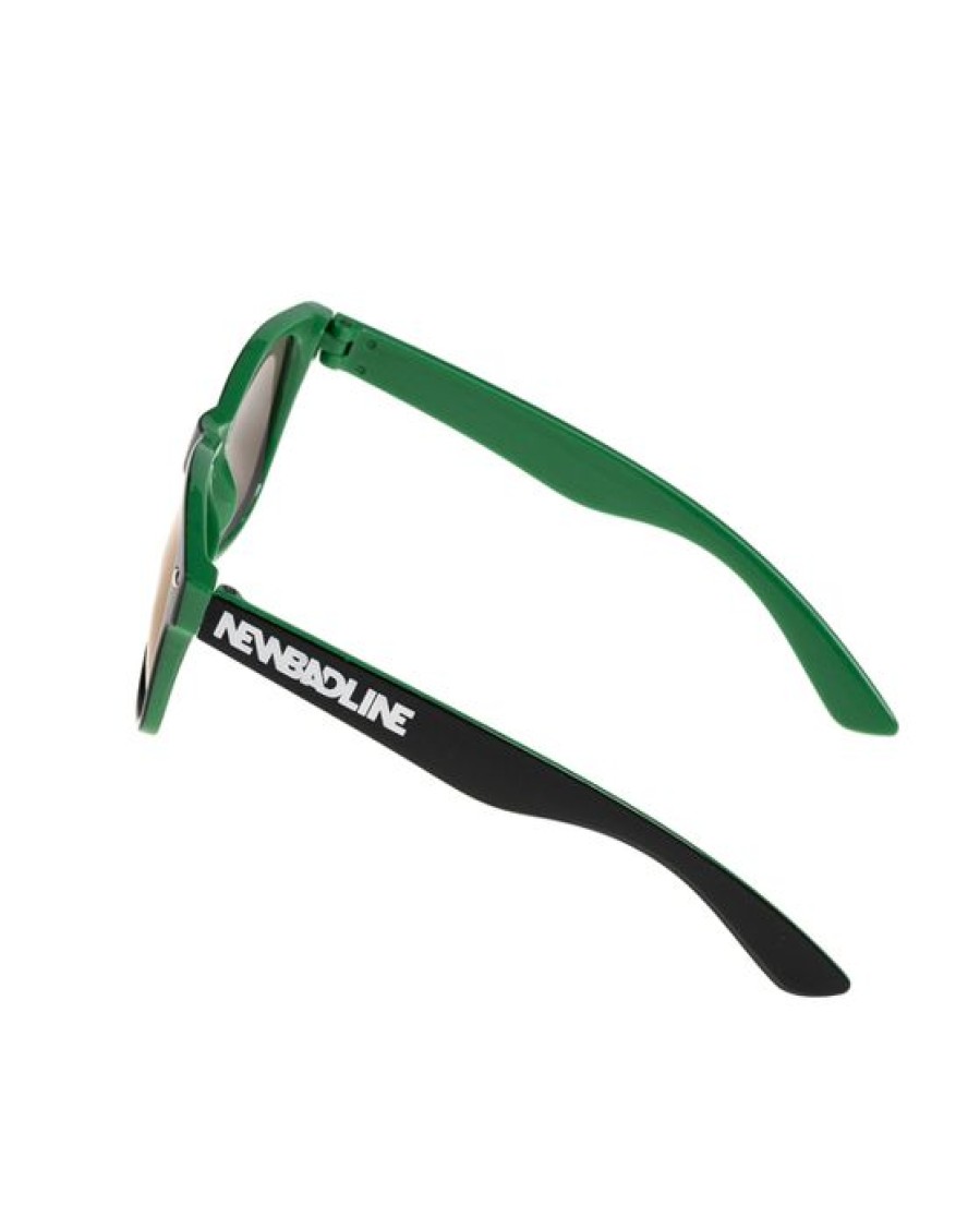 Okulary New Bad Line | Okulary Dzieciece Block Green / Black Flash Navy Mirror 00-546