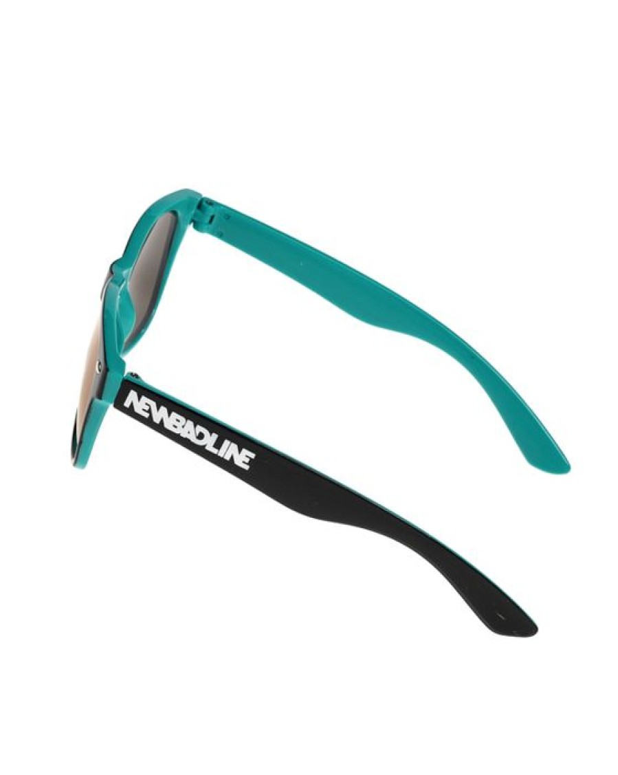 Okulary New Bad Line | Okulary Dzieciece Block Blue / Black Flash Navy Mirror 00-544