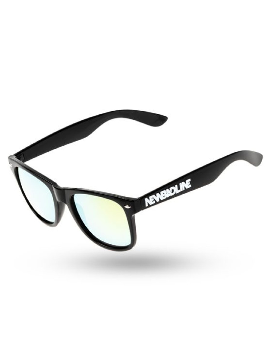 Okulary New Bad Line | Okulary Classic Black Flash Yellow Mirror 00-225