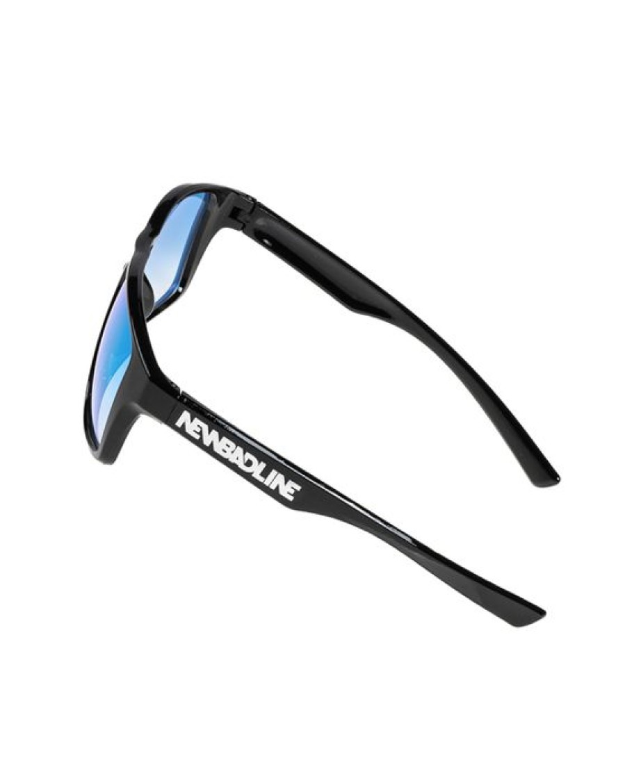 Okulary New Bad Line | Okulary Hollow Black Flash Blue Mirror 00-615