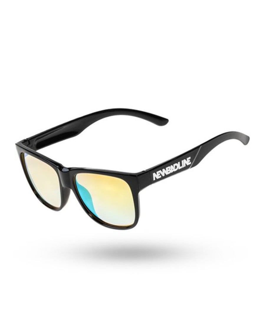 Okulary New Bad Line | Okulary Shade Black Flash Green Mirror 00-608