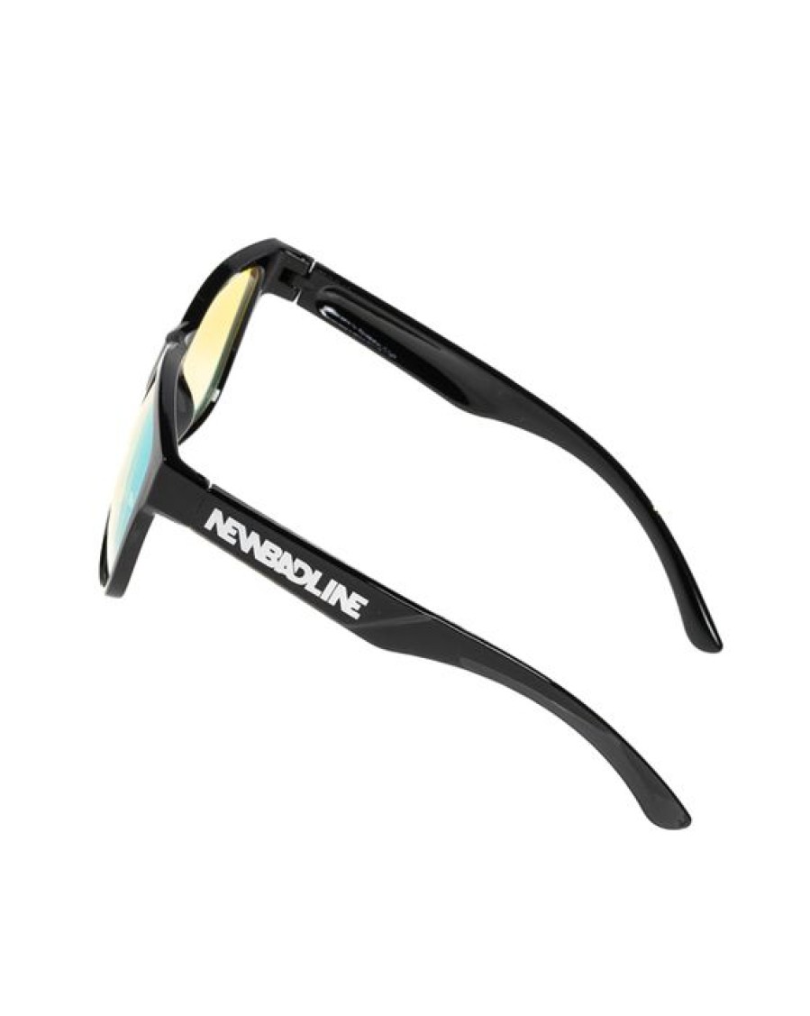 Okulary New Bad Line | Okulary Shade Black Flash Green Mirror 00-608