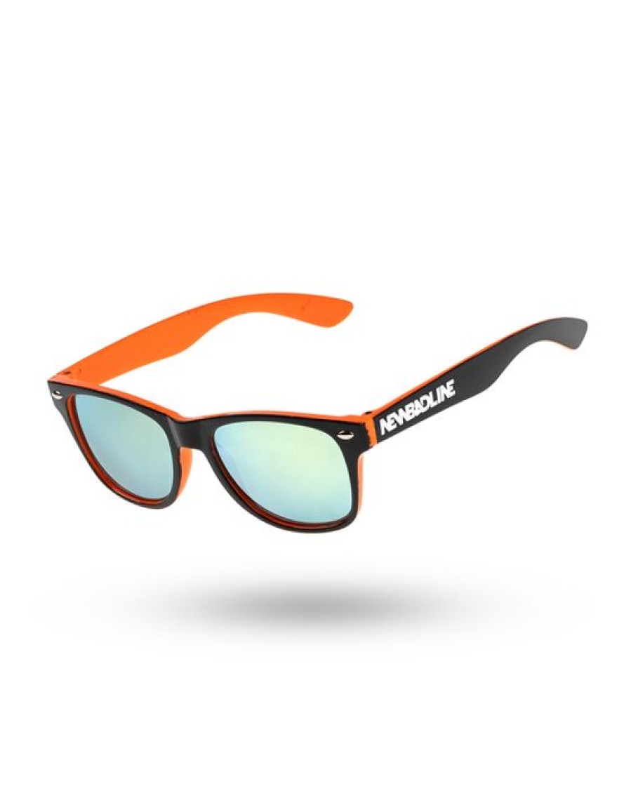 Okulary New Bad Line | Okulary Dzieciece Block Orange / Black Flash Yellow 00-543