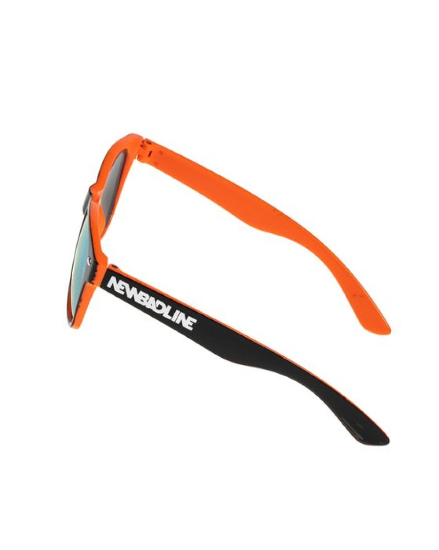 Okulary New Bad Line | Okulary Dzieciece Block Orange / Black Flash Yellow 00-543