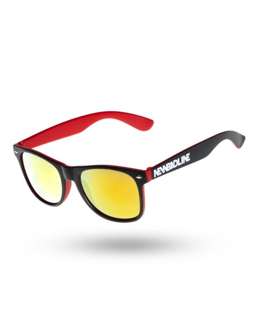 Okulary New Bad Line | Okulary Classic Inside Black/Red Mat Yellow Mirror 00-630