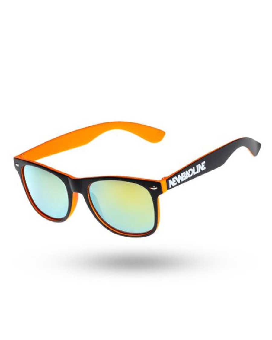 Okulary New Bad Line | Okulary Classic Inside Black/Ornange Mat Yellow Mirror 00-629