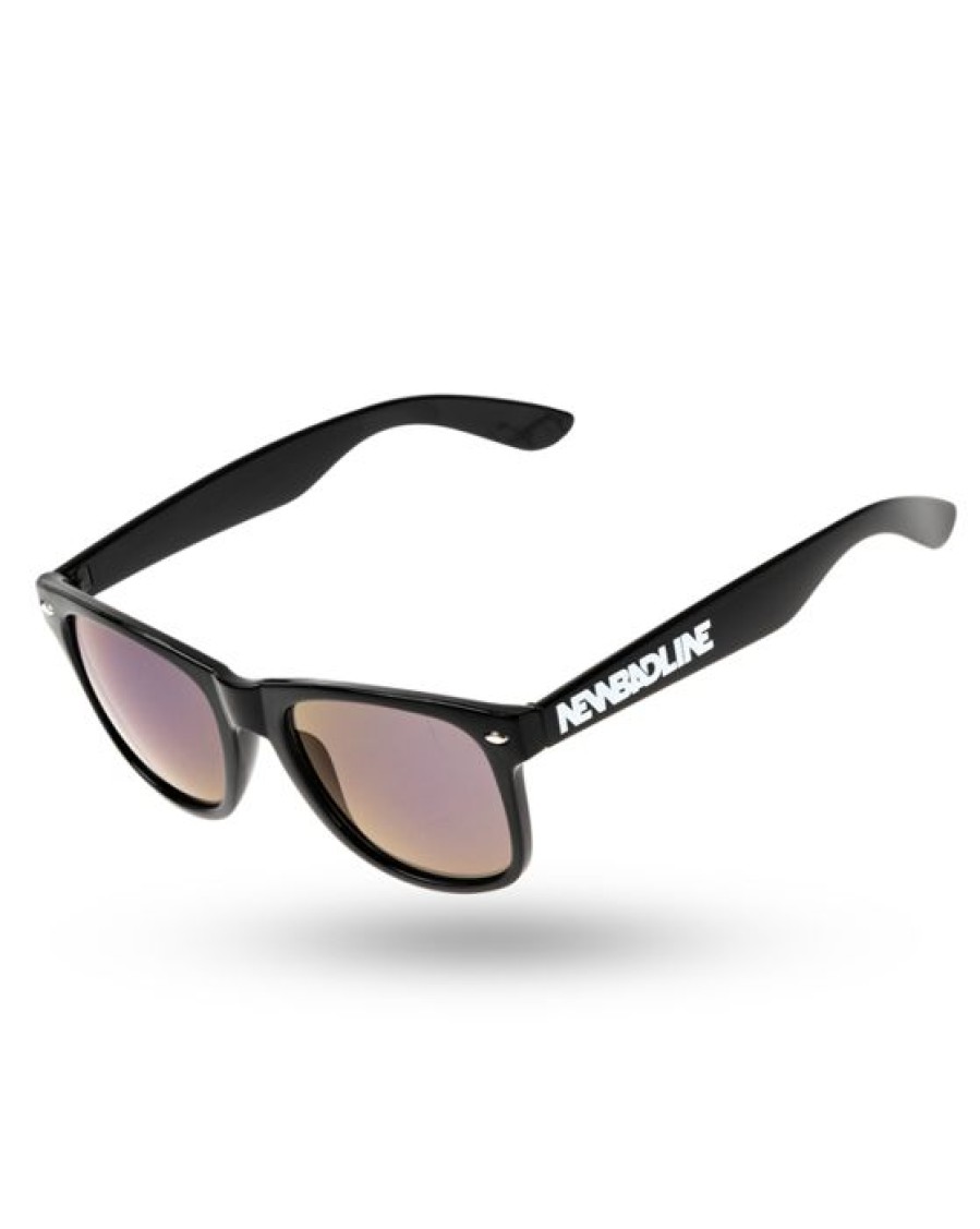 Okulary New Bad Line | Okulary Classic Black Flash Navy Mirror 00-226